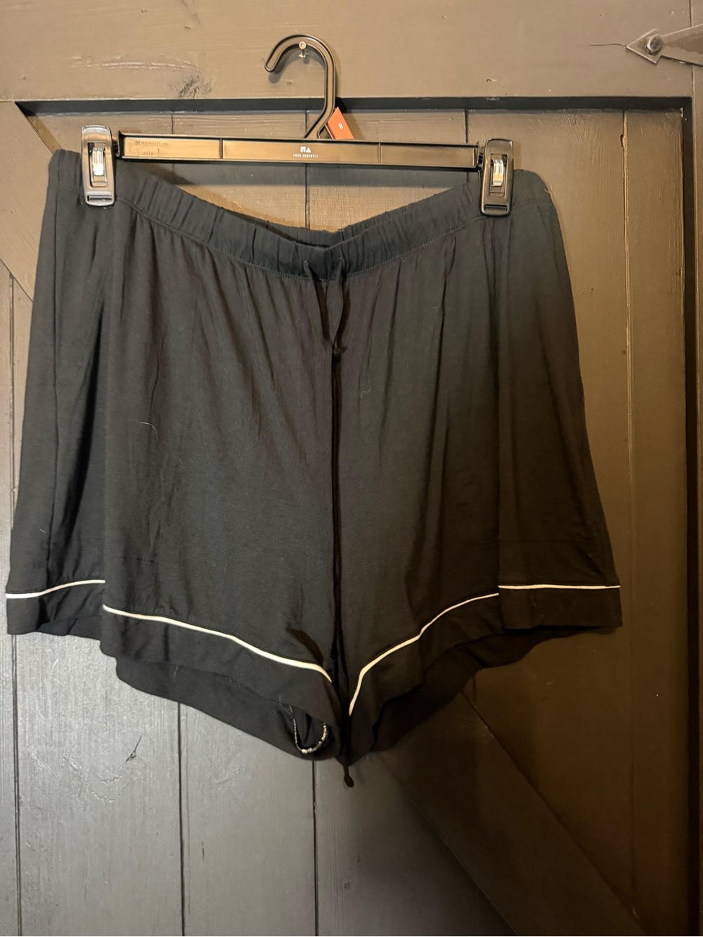Target Black Lounge Shorts with White Trim